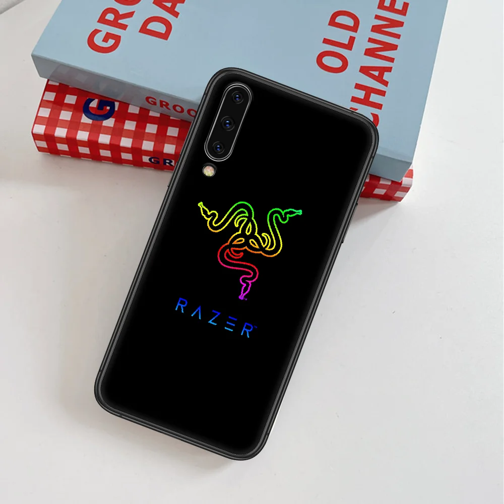 

Razer Laser Brand Snake Technology Phone Case For Samsung Galaxy A 3 5 7 8 10 20 20E 21S 30 30S 40 50 51 70 71 black Funda Tpu