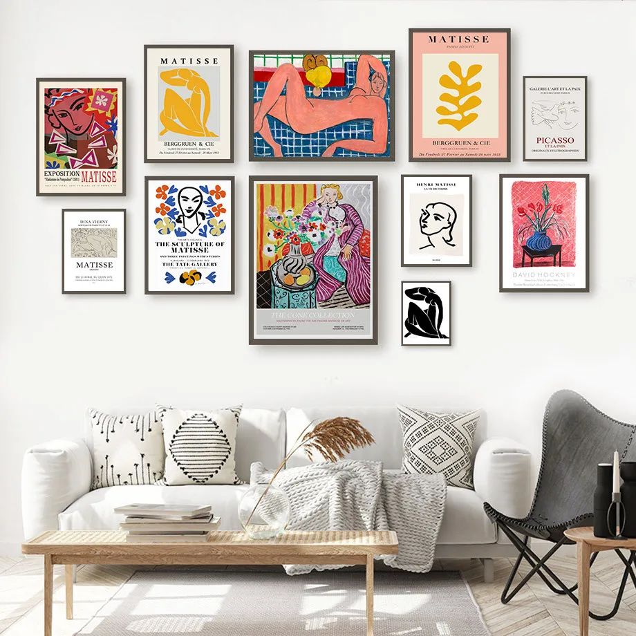 

Henri Matisse Poster Art Print Canvas Painting Abstract Line Wall Art Pictures For Living Room Modern Decor Prints On The Wall