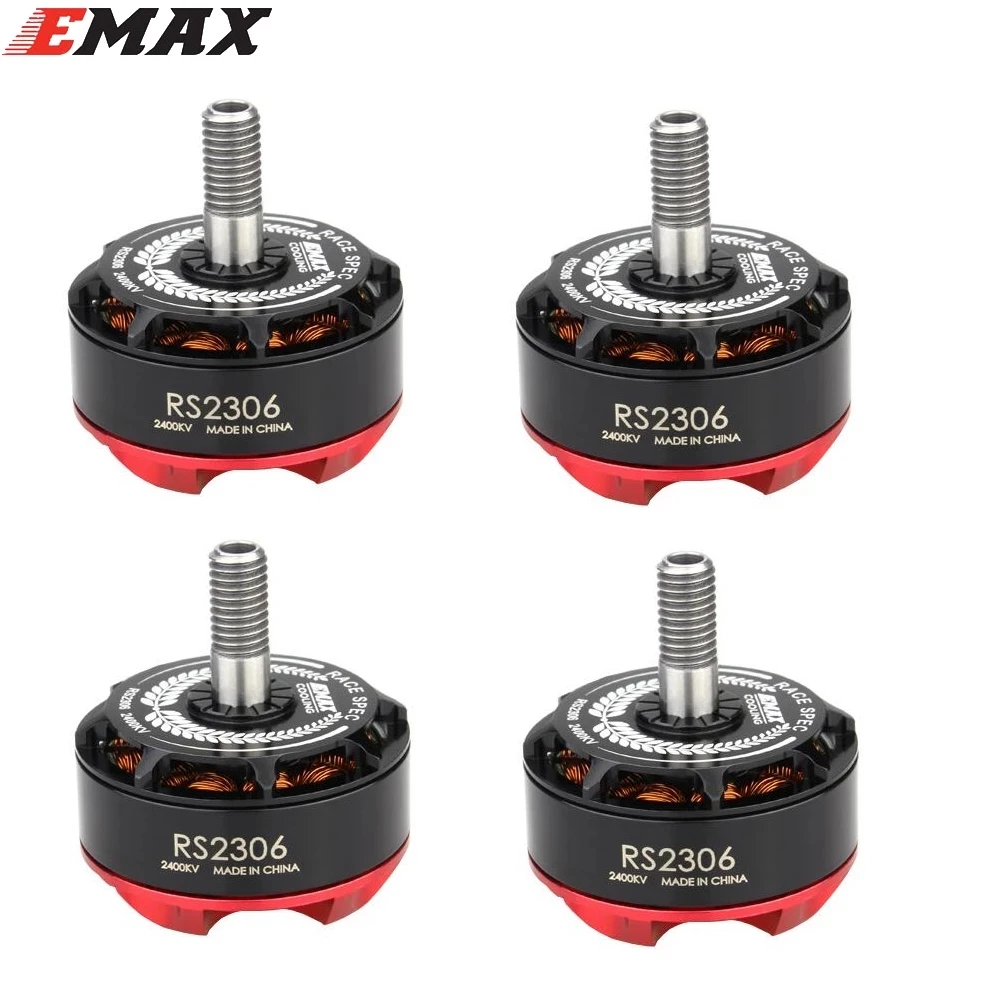 

1/4PCS EMAX RS2306 2306 2400KV/2550KV/2750KV Motor 3-4S Racing Brushess Motor for FPV RACER Quadcopter RC Drone Aircraft