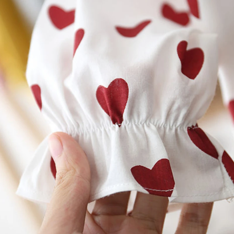 Рубашка для малышей Весенняя хлопковая блузка маленьких девочек Мягкая