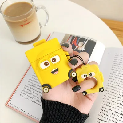 CD-17 3D Аниме One Punch Man брелок для ключей чехол для наушников s для Apple Airpods 2 силиконовый чехол Защитный чехол для ключей - Цвет: CD-17