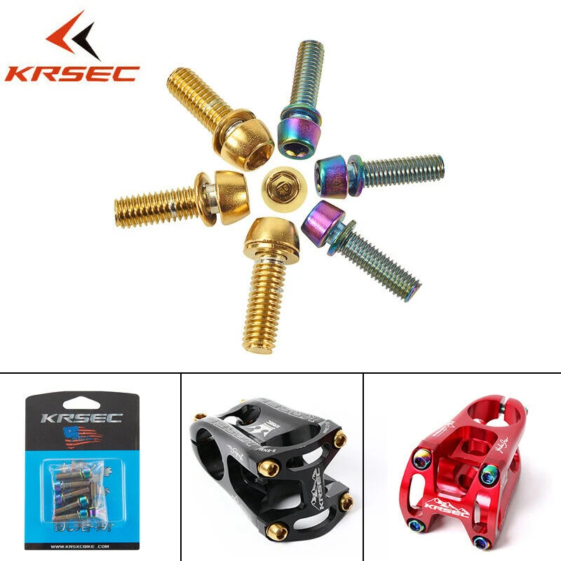 Титановый штоковый винт M5/M6 для горного велосипеда титановое покрытие дорожный