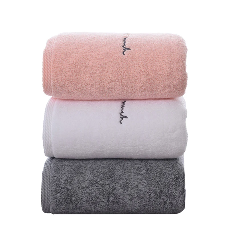

Premium Cotton Bathroom Towels for Adults Sweet Letters Embroidered Bath Face Towel Thick Cotton Gift Towels for Lovers