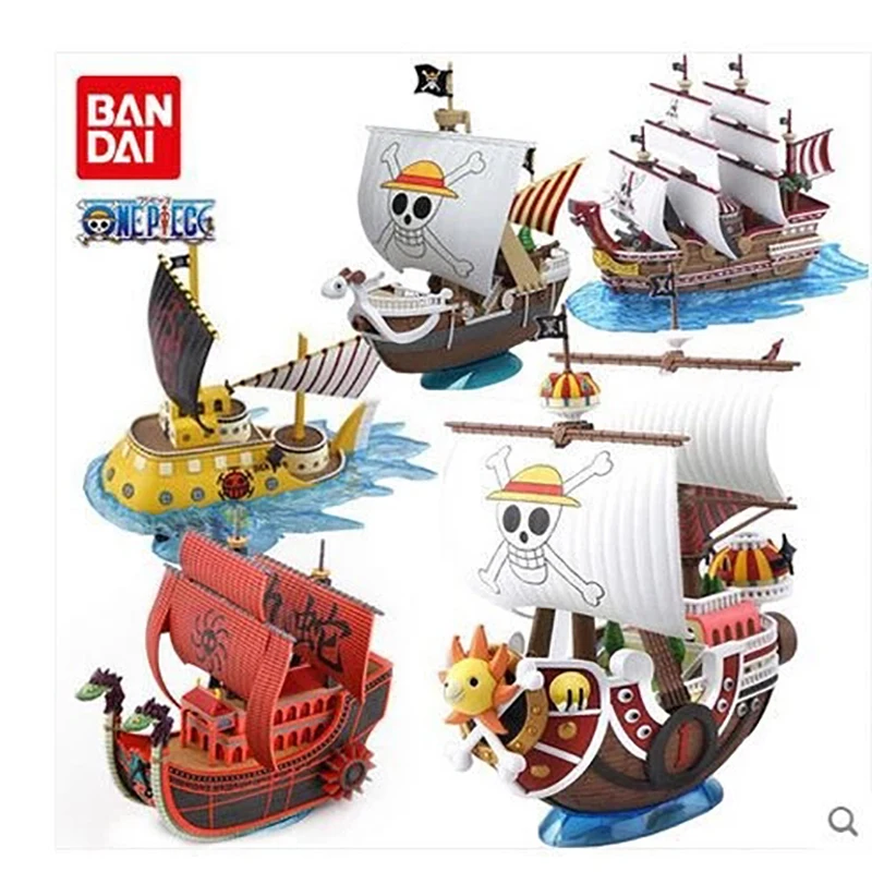 

Оригинальная цельная игрушка Bandai Luffy Shanks Boa Hancock красная сила пират большой корабль тысяча солнечных блоков «сделай сам» сборная игрушка мод...