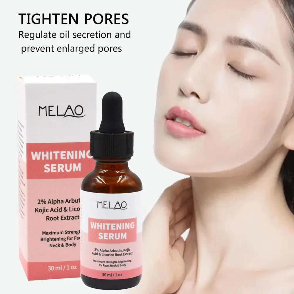 

Skin Whitening Serum Organic 2% Arbutin Serum Whitening Kojic Brightening Moisturizing Acid Essence Lightening