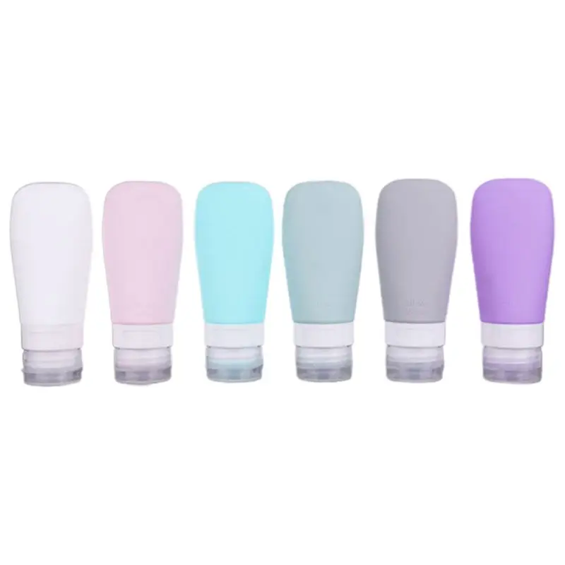 Портативные силиконовые бутылки для шампуня герметичные сжимаемые многоразовые