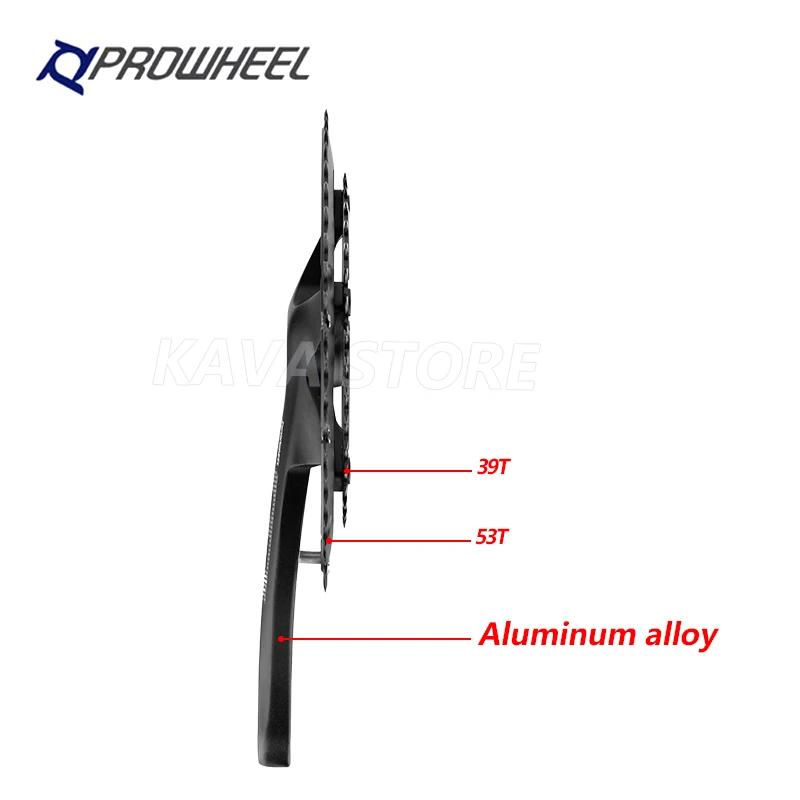 Шатуны PROWHEEL 130BCD для шоссейного велосипеда с квадратным отверстием двойные