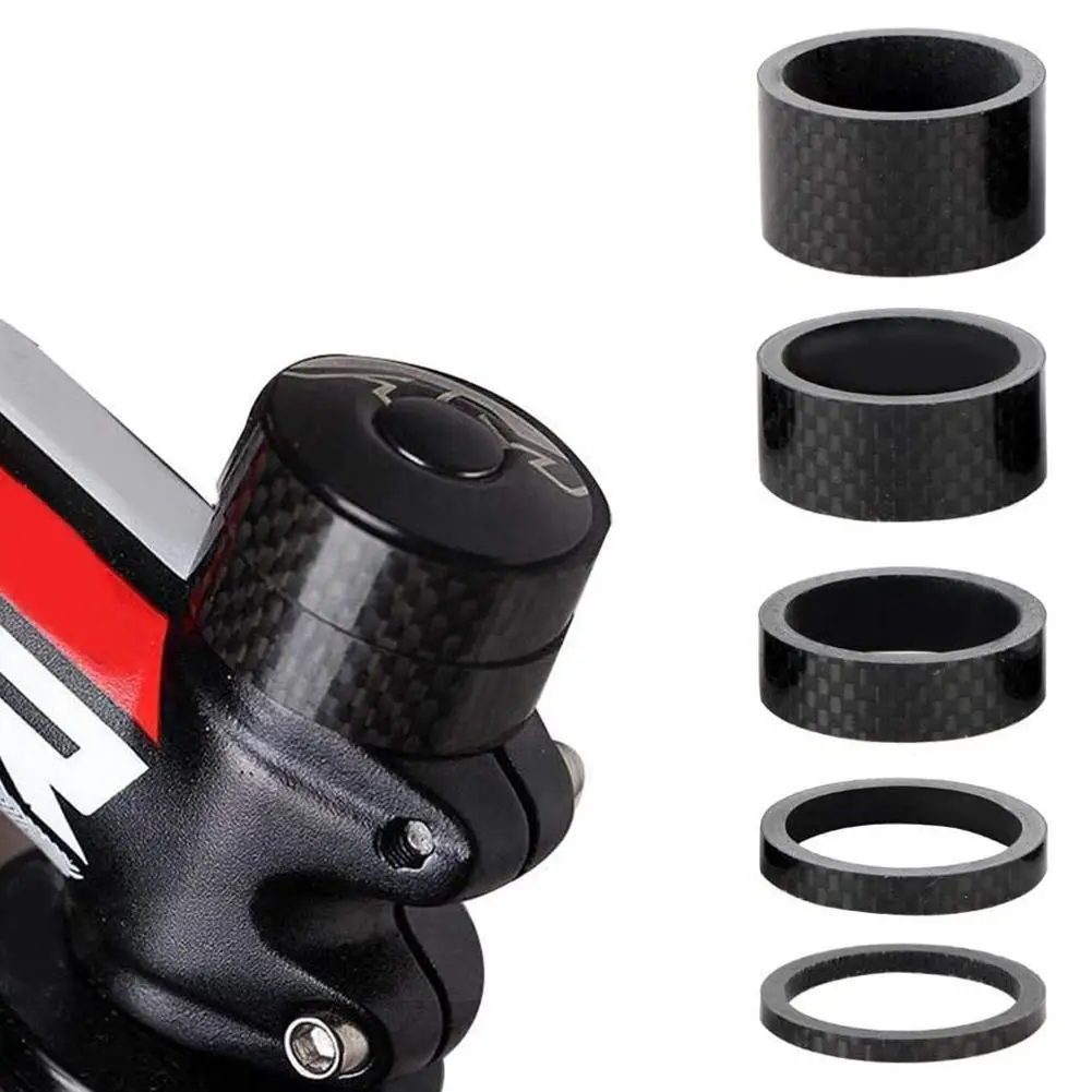 

For RISK MTB Road Bicycle Headset Stem Carbon Fiber Washer 1-1/8" 28.6mm 1-1/4" 31.8mm OD2 Stem Front Fork Adjustment Spacer