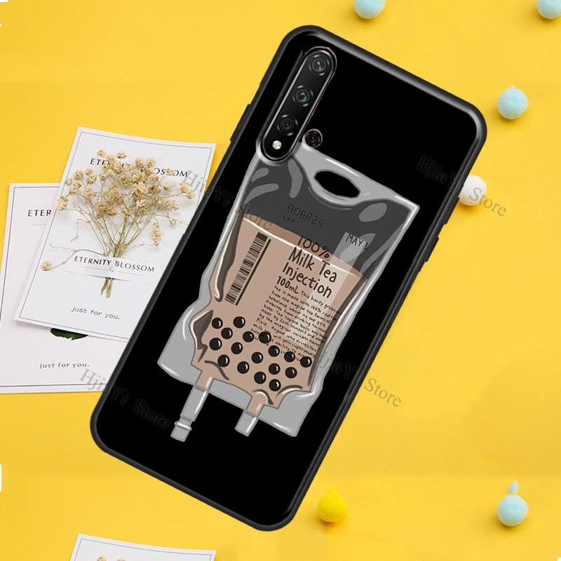 Чехол Boba с молочным чаем для Huawei Mate 20 Lite P20 P40 P50 P30 Pro P Smart 2019 Nova 5T Honor 50 9X 8X 10i - купить