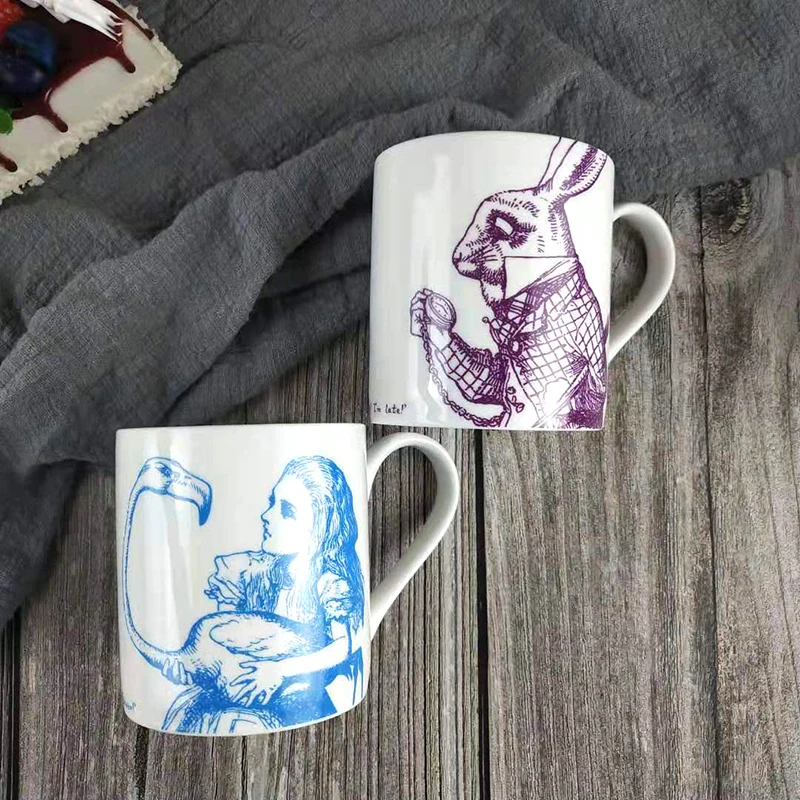 Британская керамическая чашка для кофе whittard чашка из твердого английского фарфора Алиса в стране чудес английская чашка для молока