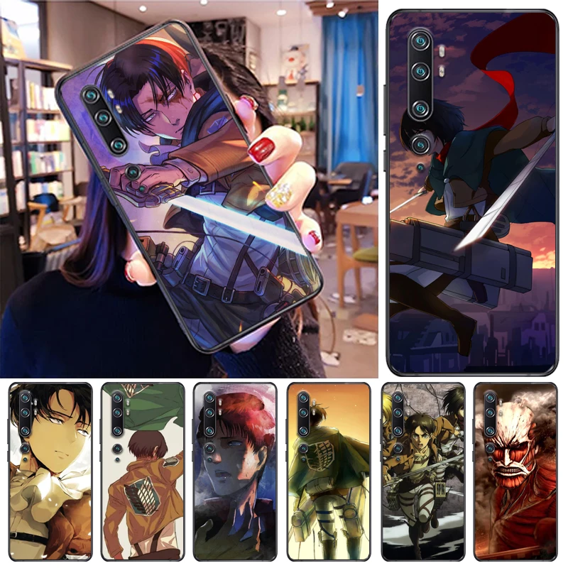 

Attack On Titan Mikasa Ackerman Eren Jager Armin Arlert Levi Phone Case For Xiaomi CC9e CC9 Pro Coque Funda Back Cover Carcasa