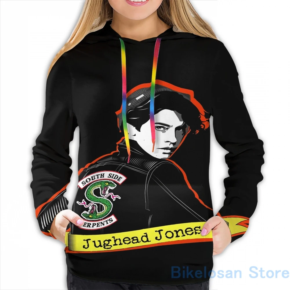 Женская Повседневная Толстовка с капюшоном и принтом |