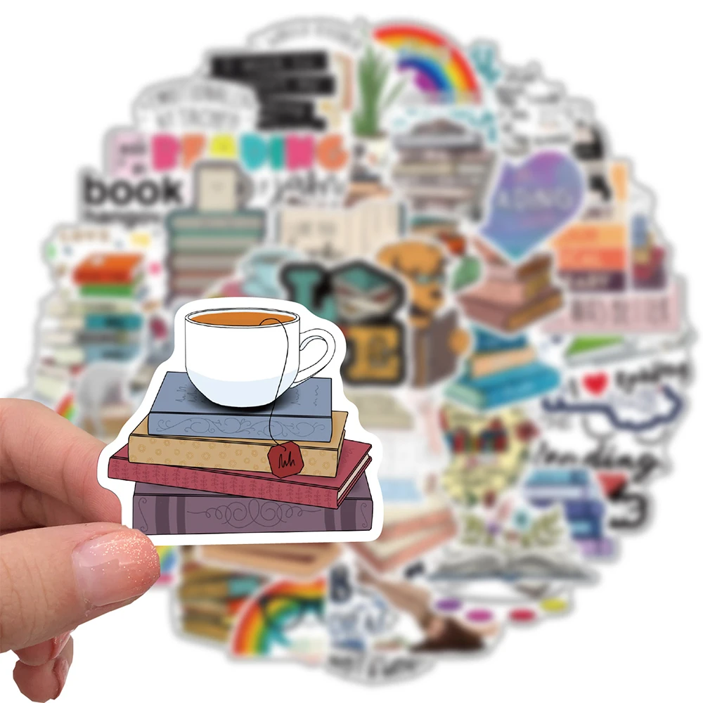 103050pcs i love reading vinyl decal stickers laptop guitar luggage phone bike waterproof graffiti sticker kid classic toys free global shipping