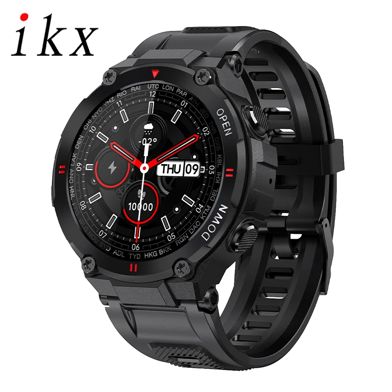 

Смарт-часы iKX K-22, для мужчин, для спорта, фитнеса, Bluetooth, звонков, управление музыкой, пульсометр, будильник, женские спортивные часы для Ios, ...