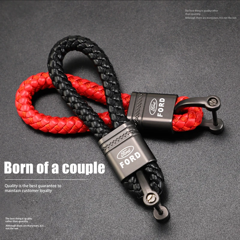 1 шт. универсальный металлический автомобильный брелок кожаный тканый для ключей