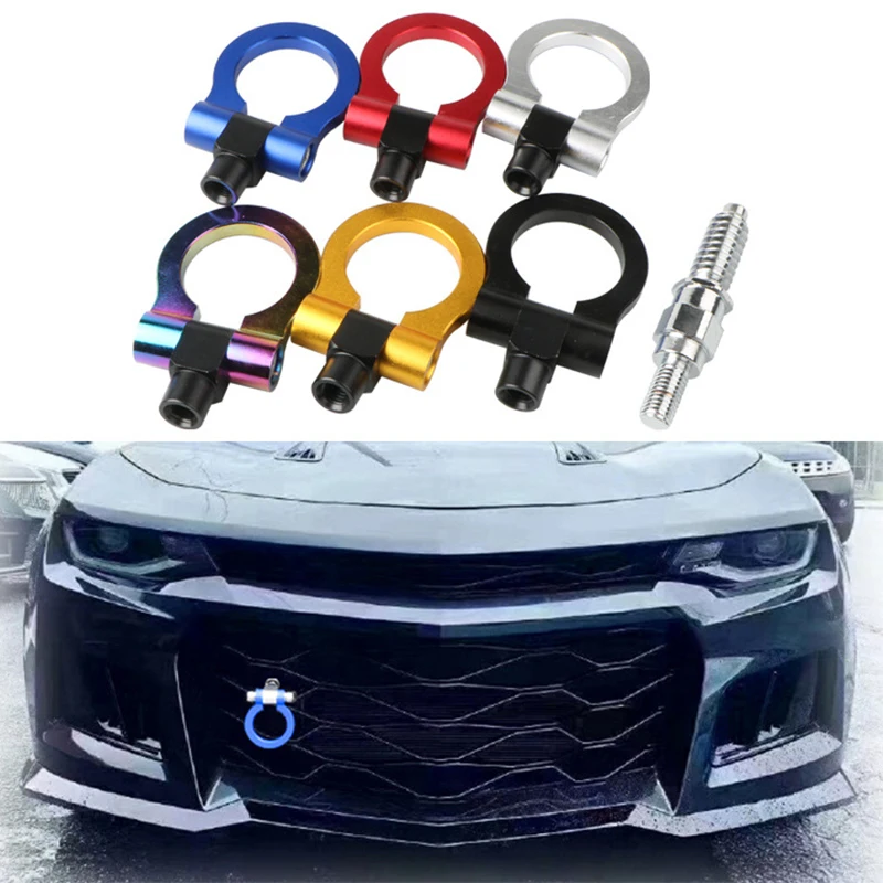 

Универсальный Гоночный буксировочный крюк для автомобилей Синий Красный Золотой Черный Серебряный буксировочный крюк для прицепа