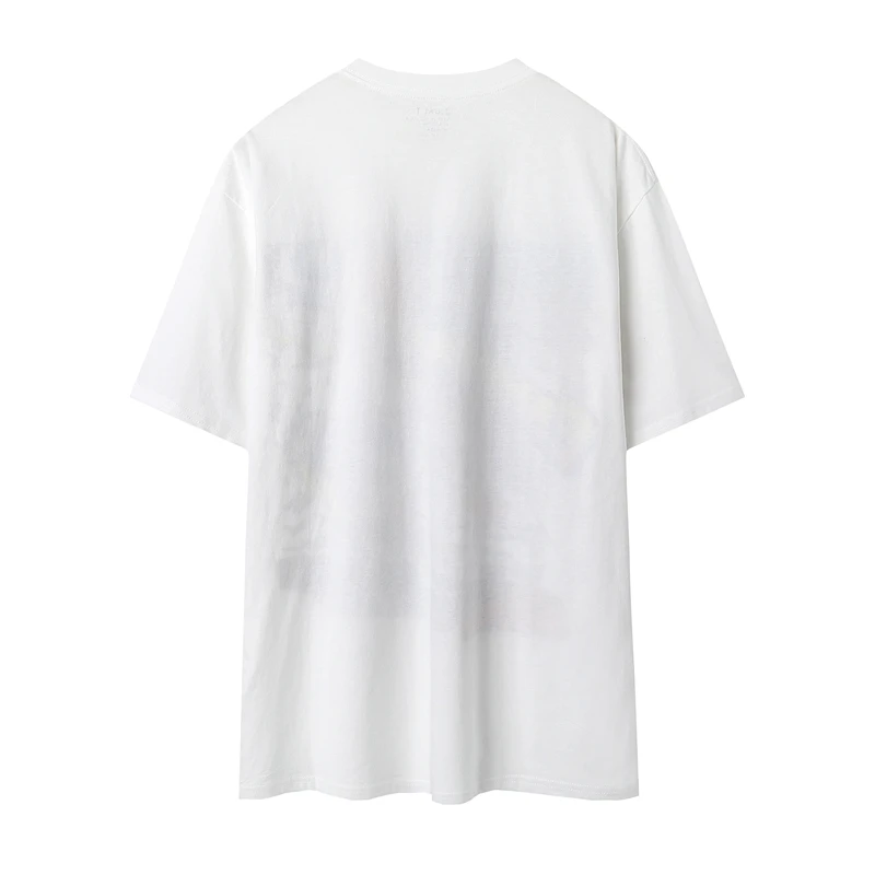

Oversize Girls Soft Cotton O Neck T-shirt 2021 Summer Fashion Ladies Casual Loose Women Racing Print Short Sleeve