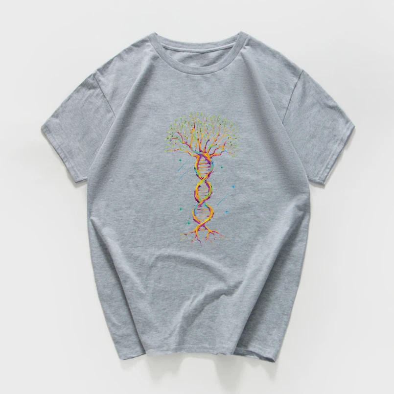 Geek Gene tree, новинка, саркастическая забавная футболка для мужчин, научная химия, биология, география, уличная футболка классная футболка, homme