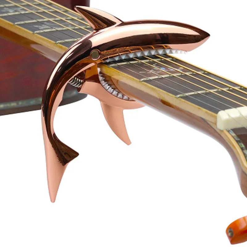 shark gitarre capo zink legierung universal quick change clamp für akustische klassische elektrische guitarra musical instrument zubehör fre