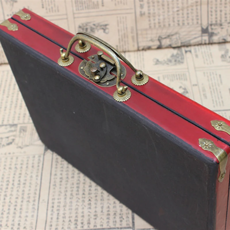 Новая портативная складная деревянная коробка Majiang для Маджонга набор