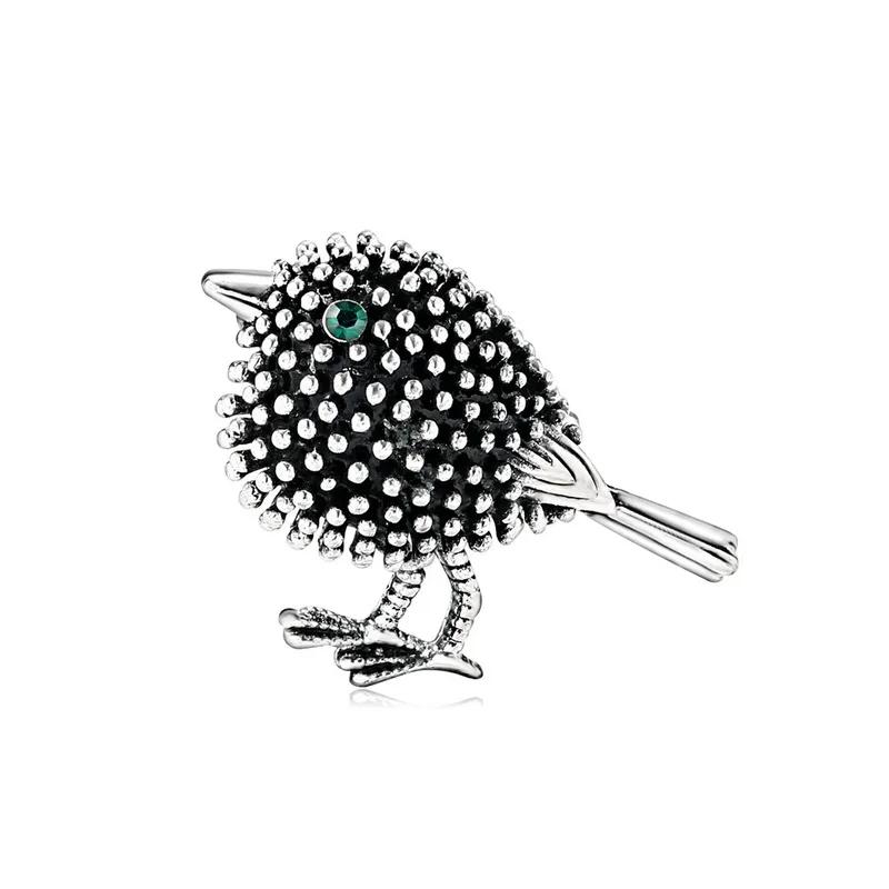 2019 New Korea Style Simple Animal Sparrow Small Bird Brooch Pin for Girl Women Fashion Cute Corsage Jewelry Suit Accessories