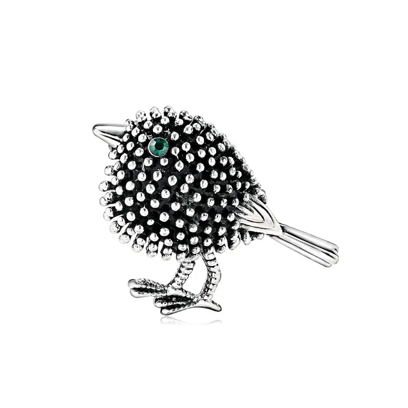 

2019 New Korea Style Simple Animal Sparrow Small Bird Brooch Pin for Girl Women Fashion Cute Corsage Jewelry Suit Accessories