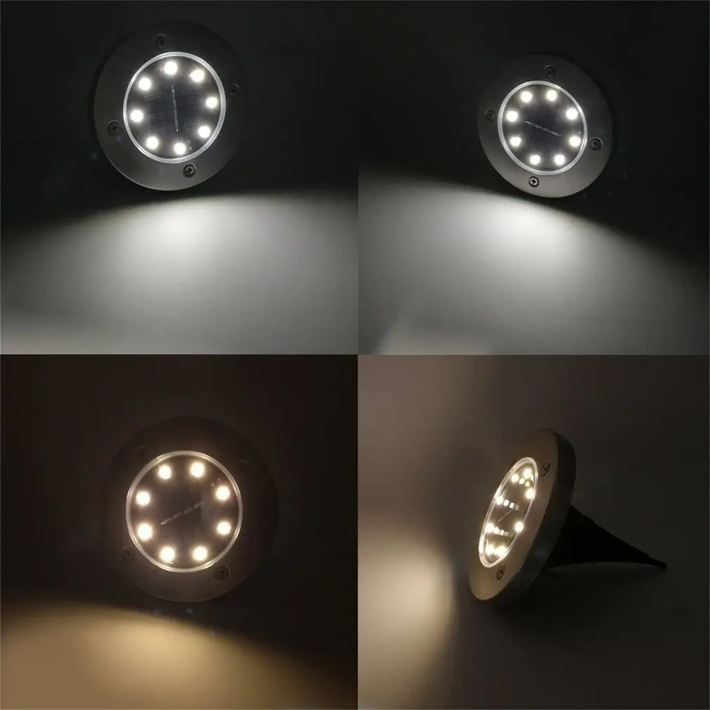 4pcs/set Solar Power Panel Lawn Lamps Bright Light LED Energy Saving Waterproof For Outdoor Pathways Garden Install In Ground | Освещение