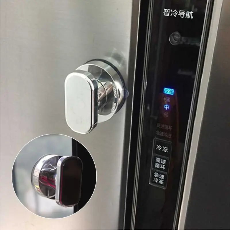 Ручка на присосках дверь ящик холодильника часы с чашкой присоске для ванной