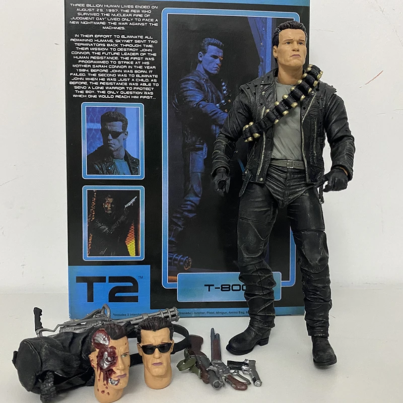 

NECA Terminator Figure 2 Judgment Day T-800 Arnold Schwarzenegger Dark Fate Sarah Connor Action Figure Model Toy Doll Gift