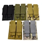 Тактическая Сумка MOLLE 9 мм, магнитный держатель для магазина, для тарелок и жилетов, с двойным зарядным устройством, аксессуары для охоты и оборудования