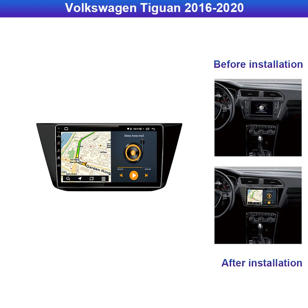 Автомобильный мультимедийный плеер Roader Android 10 0 автомобильный DVD для Volkswagen VW Tiguan