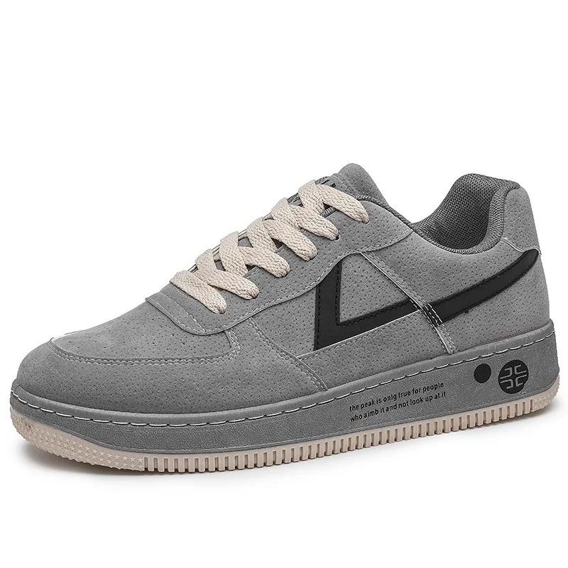 

Recreational board shoes 2020 autumn new trend low help tie up individual character fashion thick soled men's shoes
