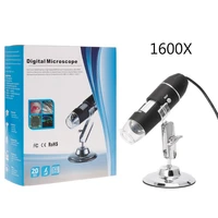 1600x usb digital microscope camera endoscope 8led magnifier with hold stand