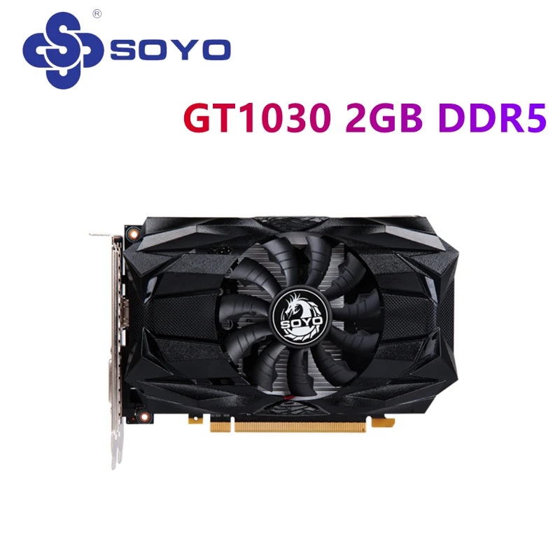 Новинка графическая карта GT 1030 2 ГБ DDR5 64-битная видеокарта Nvidia GPU для настольных ПК