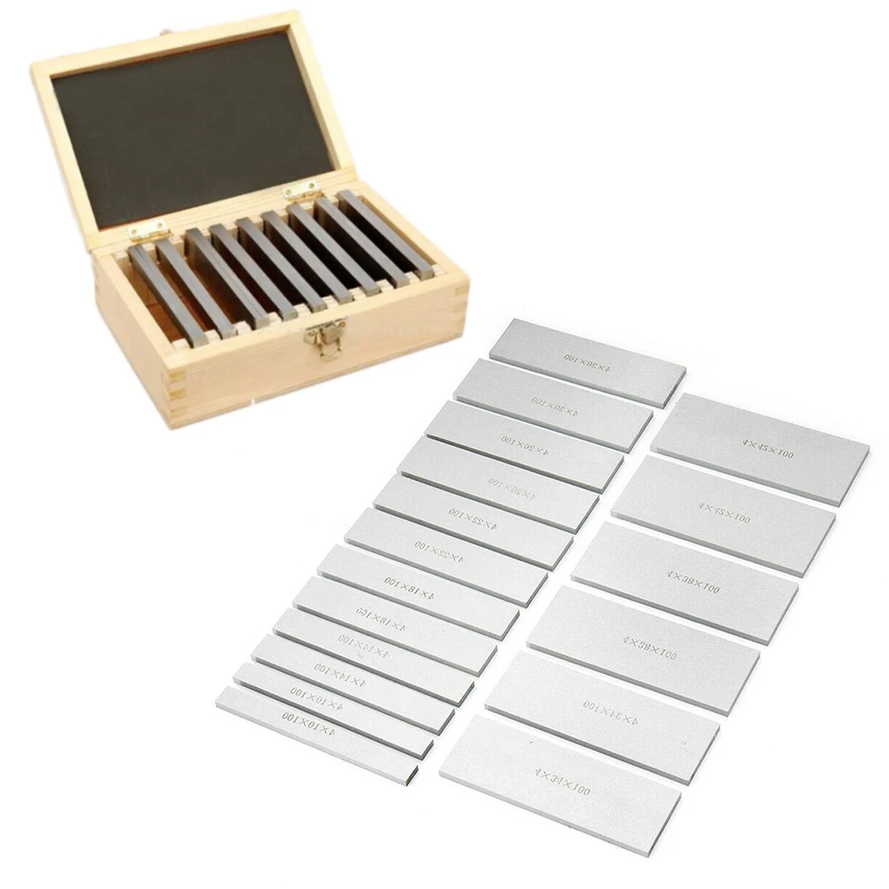 

9pair DIY Multifunction Lathe Tools Block Plate Wear Resistant Vise Parallel Pad Measuring Milling Machine Base Industry Steel