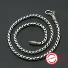 Ожерелье из стерлингового серебра S925 пробы, индивидуальные модные классические ювелирные изделия в стиле панк, трендовый стиль, простая форма ручной работы, 2018 новый подарок для отправки