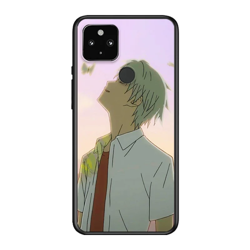 

Anime Hotarubi Fashion Soft TPU Silicone Black Cover For Google Pixel 5 4A 5G 4 XL Phone Case