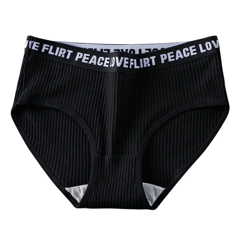 Женские трусики в японском и корейском стиле с буквенным принтом | Женская одежда