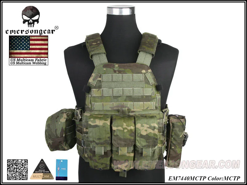MCTP Emerson gear Emerson Тактический бронежилет LBT6094A стильная тарелка несущая Боевая охотничья жилетка W 3 мешков военная армия, для страйкбола снаряжение - Цвет: MCTP
