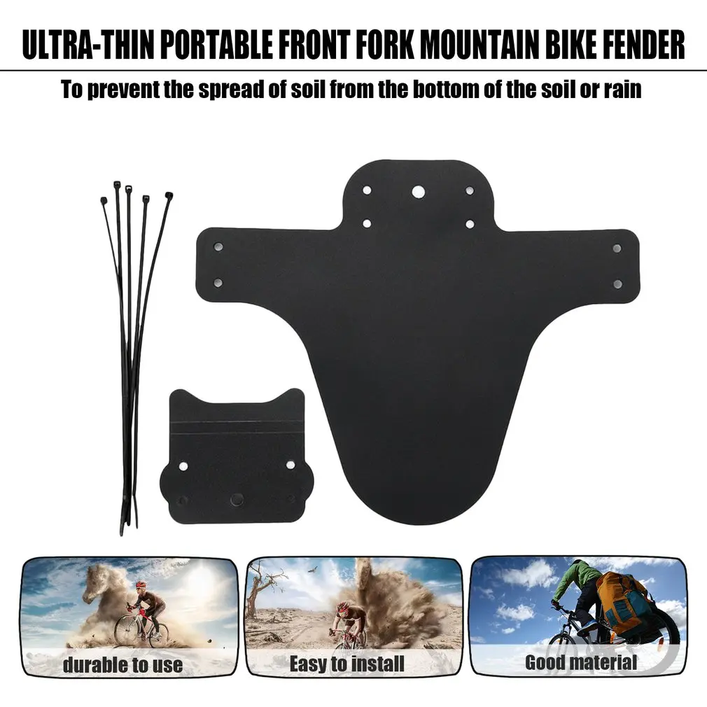 2019 Portable Sepeda Mudguard Mudah untuk Menginstal MTB Fender Lumpur Penjaga Sayap untuk Sepeda Fender Depan Sepeda Aksesoris