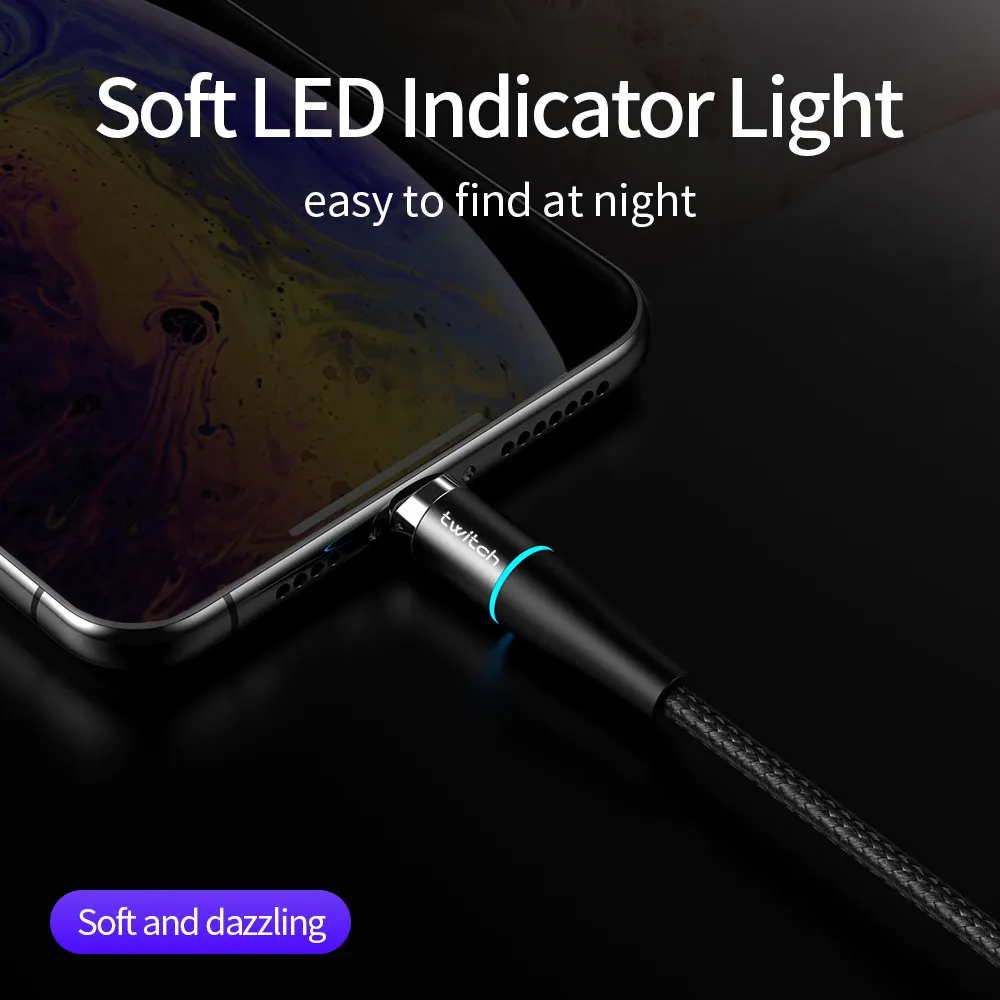 Магнитный кабель Micro USB twзуд для iPhone Samsung Быстрая зарядка Type C Android мобильный