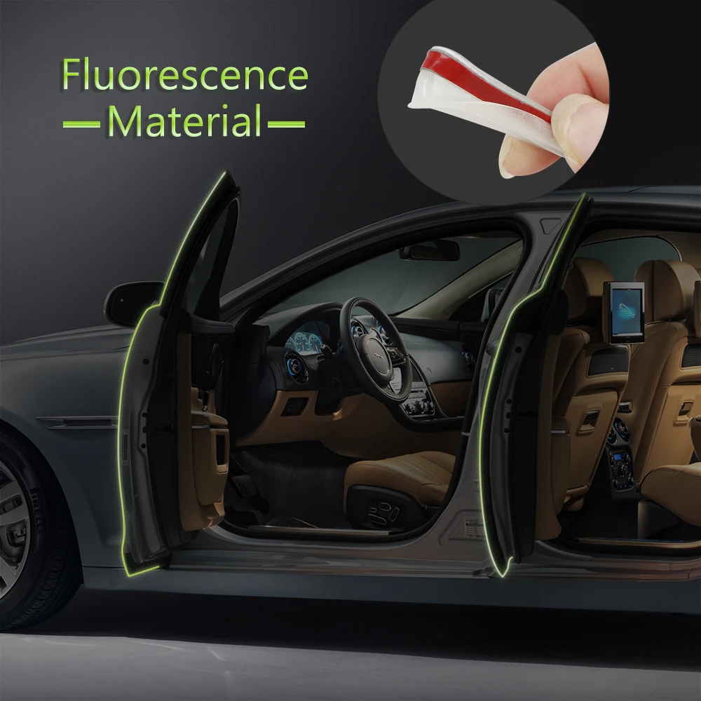 LEEPEE 1 м световой двери царапин Авто Защитная крышка для края Резиновая планка