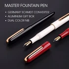 Перьевая ручка Kaco Master, роскошная цветная ручка с покрытием, канцелярские товары, высший класс, деловая Подарочная коробка, чернильная ручка, калиграфия