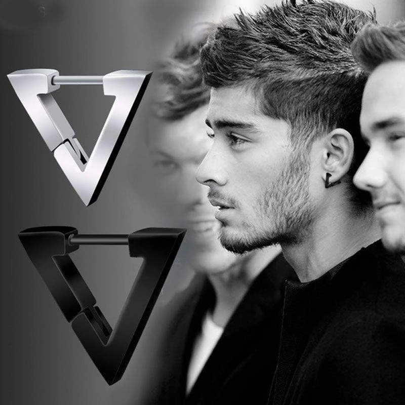 Серьги кольца геометрические треугольные квадратные золотые черные серебряные