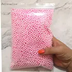 14 цветов, пастельные пенопластовые бусины для слайма, пенополистироловые шарики, пенопластовые наполнители, мини шарики, поделки