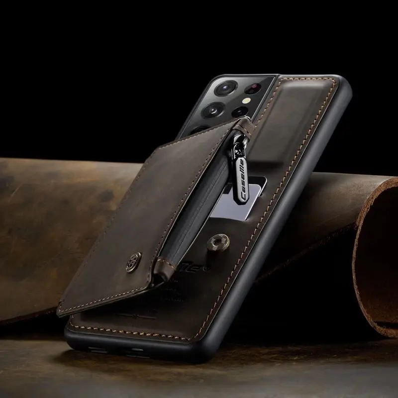 Чехол для Samsung Galaxy Note 10 Plus Магнитный флип-чехол роскошный кожаный кошелек чехлы