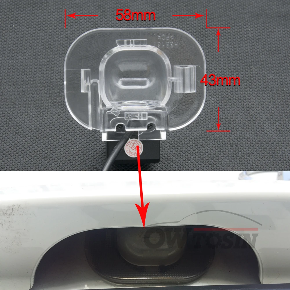 Фиксированная или динамическая траектория Автомобильная камера заднего вида