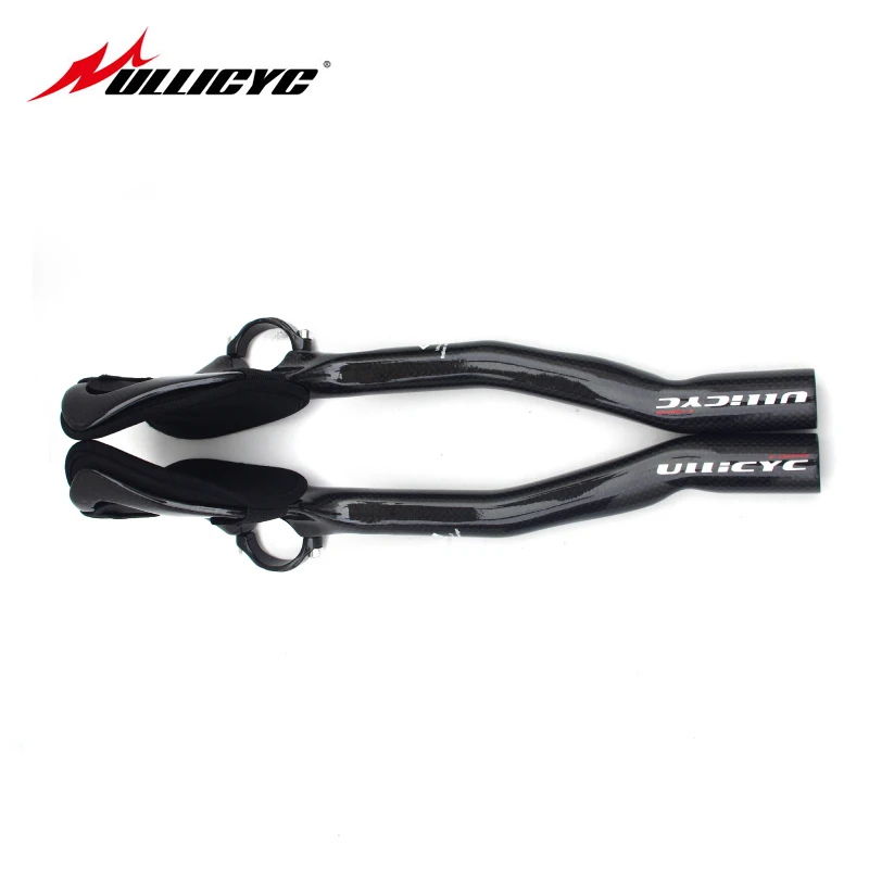 

Ullicyc Bicycle TT /Rest Bars Handlebar Triathlon Handlebar 3K Gloss/matte Full Carbon Fibre Bar Ends Road Bike Parts