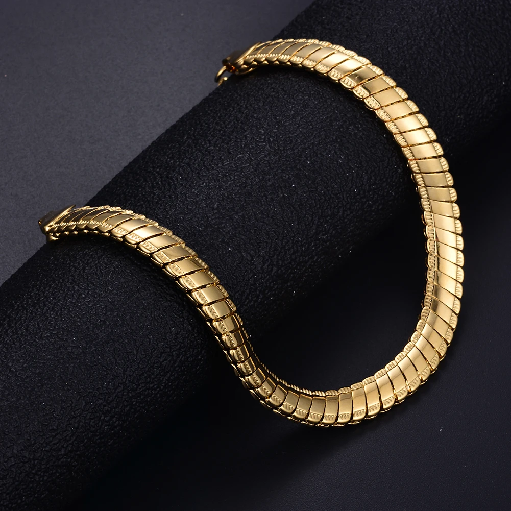 WANDO роскошные мужские браслеты Цепочка золотистого цвета цепочка Дубай