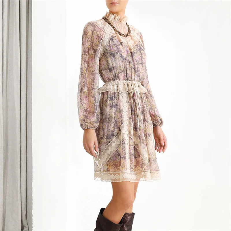 Новые дизайнерские платья для подиума на раннюю осень 2019 года мини кружевные